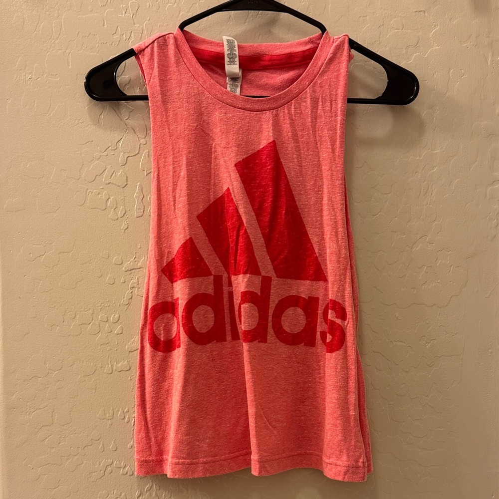 Adidas Coral/Pink Sleeveless Top